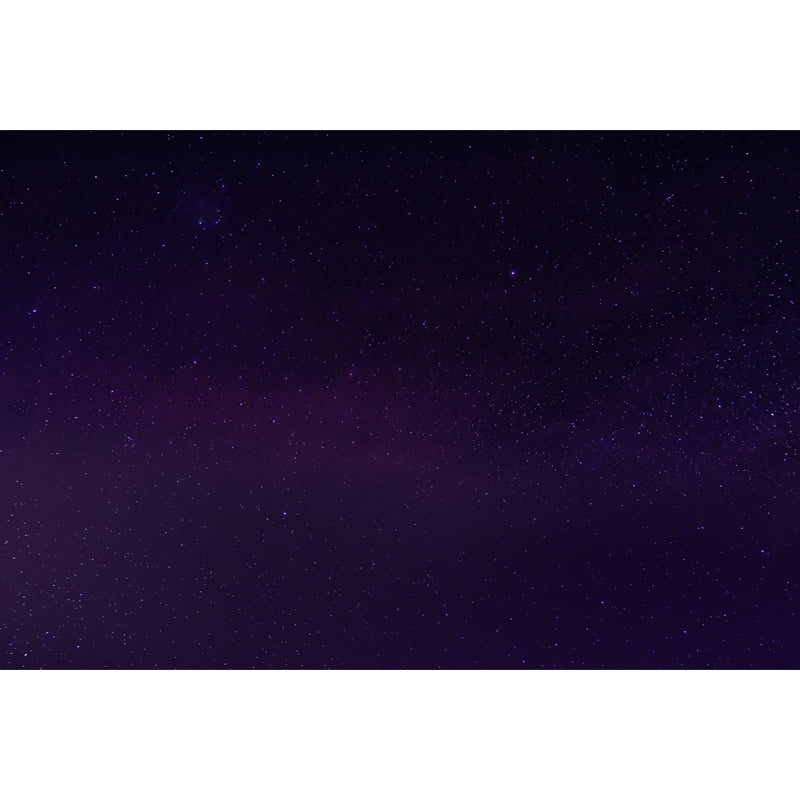 Bright Stars Wall Covering Mural for Bedroom, Purple, Personalized Size Available Clearhalo 'Wall Decor' 'Wall Mural' 1784762