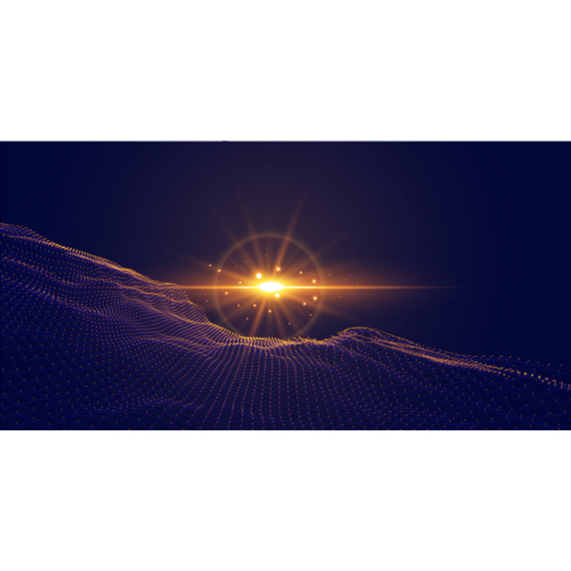 Futuristic Abstract Graphic Mural for Boys Bedroom Customised Wall Covering in Soft Color Clearhalo 'Wall Decor' 'Wall Mural' 1784807