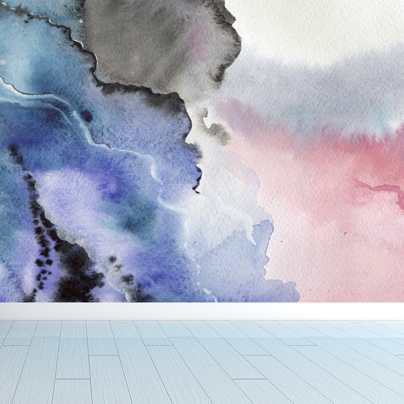 Soft Color Graphic Mural Wallpaper Abstract Modern Stain-Proof Wall Covering for Kitchen Clearhalo 'Wall Decor' 'Wall Mural' 1784855