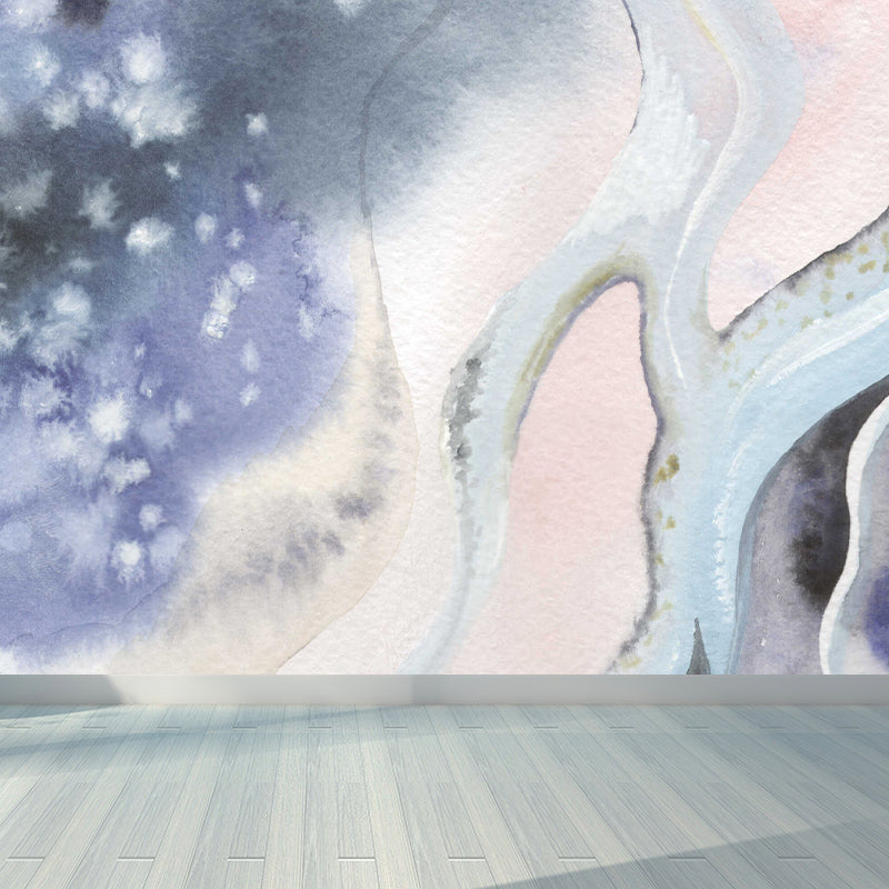 Soft Color Graphic Mural Wallpaper Abstract Modern Stain-Proof Wall Covering for Kitchen Clearhalo 'Wall Decor' 'Wall Mural' 1784865