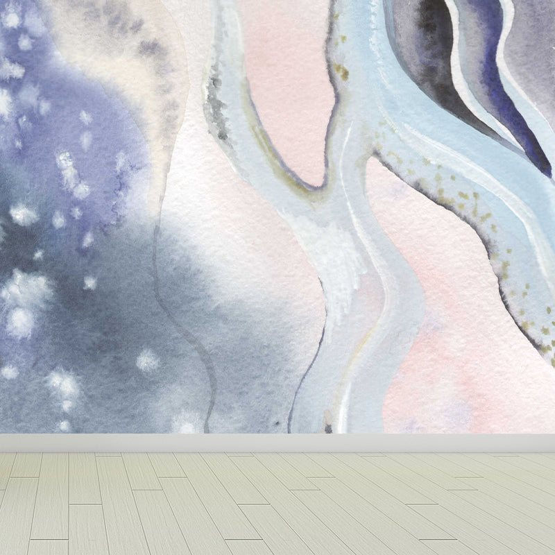 Soft Color Graphic Mural Wallpaper Abstract Modern Stain-Proof Wall Covering for Kitchen Clearhalo 'Wall Decor' 'Wall Mural' 1784870