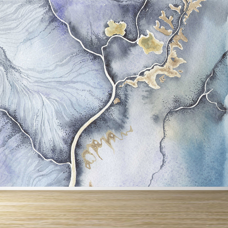 Soft Color Graphic Mural Wallpaper Abstract Modern Stain-Proof Wall Covering for Kitchen Light Gray Clearhalo 'Wall Decor' 'Wall Mural' 1784874