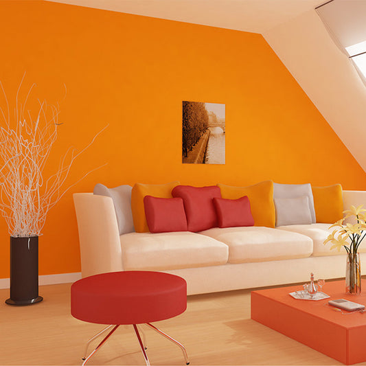 Non-Woven 33' x 20.5" Modern Simple Non-Pasted Pure Color Wallpaper Orange Clearhalo 'Modern wall decor' 'Modern' 'Wallpaper' Wall Decor' 1784904