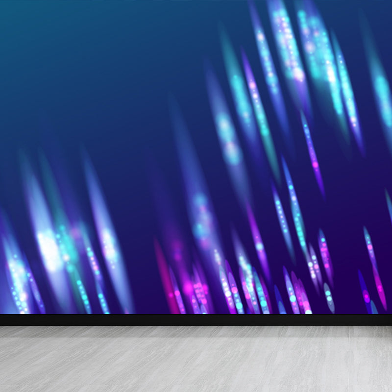 Sci-Fi Graphic Mural Non-Woven Textured Stain-Proof Soft Color Wall Art for Bedroom Blue Clearhalo 'Wall Decor' 'Wall Mural' 1784961