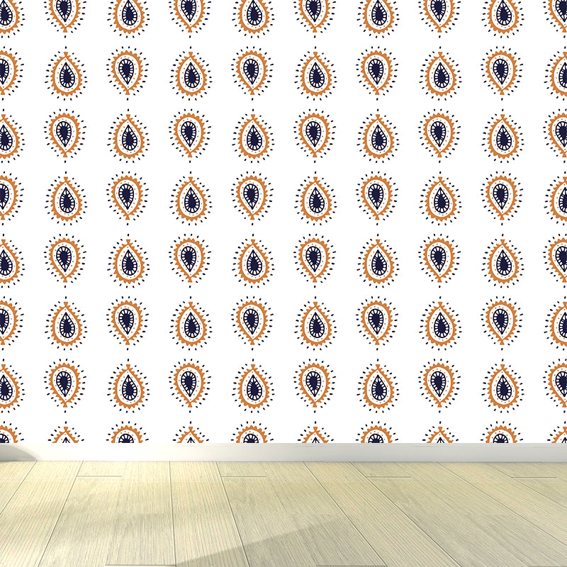 Feather Print Mural Decal Contemporary Non-Woven Textured Wall Covering in Soft Color Clearhalo 'Wall Decor' 'Wall Mural' 1785013