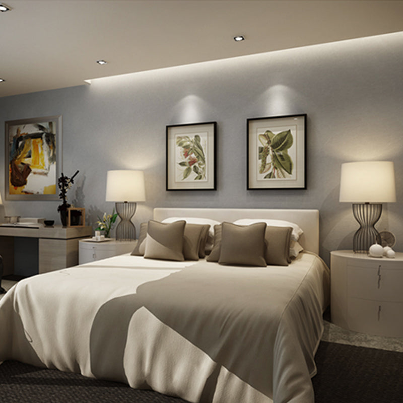 Contemporary Simple Pure Color Non-Pasted Wallpaper, 57.1 sq ft. Gray-Blue Clearhalo 'Modern wall decor' 'Modern' 'Wallpaper' Wall Decor' 1785034