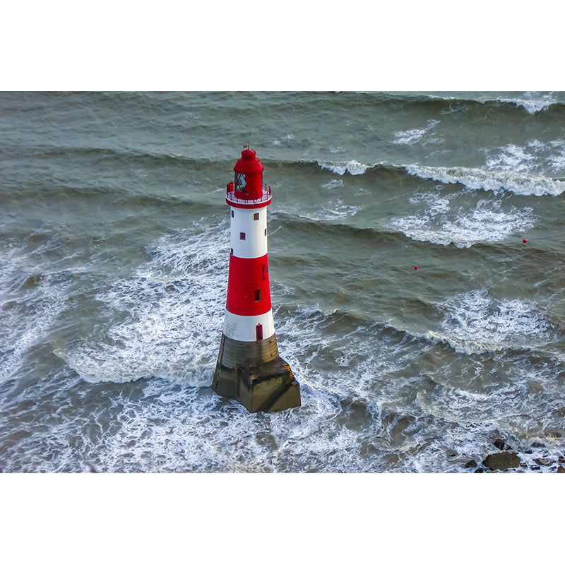 House Decor Lighthouse Mural Decal Customized Coastal Wall Covering for Living Room Clearhalo 'Wall Decor' 'Wall Mural' 1785090