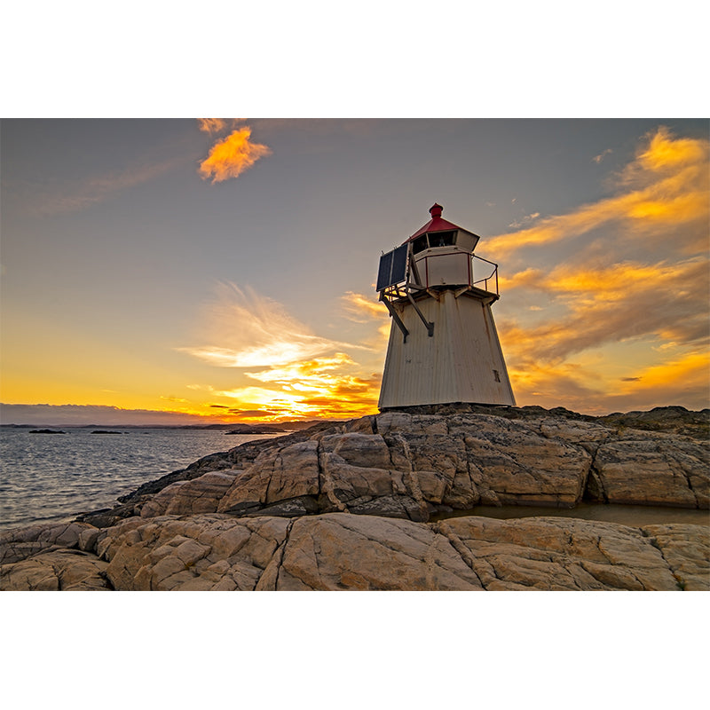 House Decor Lighthouse Mural Decal Customized Coastal Wall Covering for Living Room Clearhalo 'Wall Decor' 'Wall Mural' 1785095