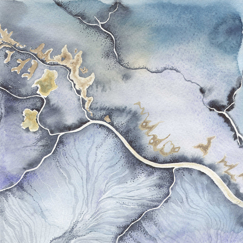 Non-Woven Decorative Wall Mural Modern Abstract Pattern Wall Covering, Custom Printed Clearhalo 'Wall Decor' 'Wall Mural' 1785115