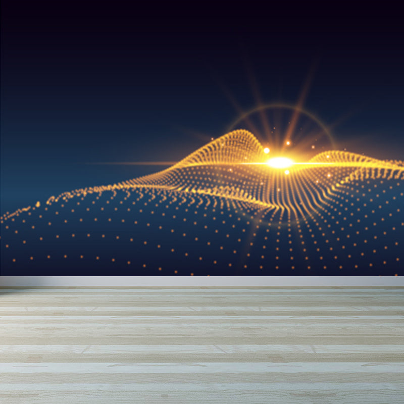 Fictional Abstract Mural Decal Pastel Color Dining Room Wall Covering, Personalized Clearhalo 'Wall Decor' 'Wall Mural' 1785242