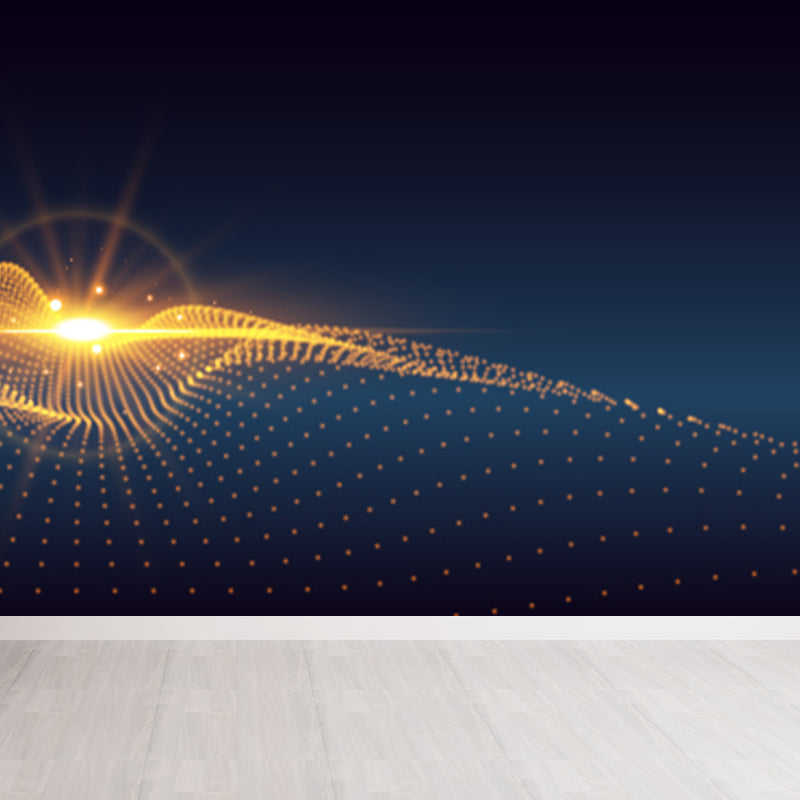 Fictional Abstract Mural Decal Pastel Color Dining Room Wall Covering, Personalized Clearhalo 'Wall Decor' 'Wall Mural' 1785243