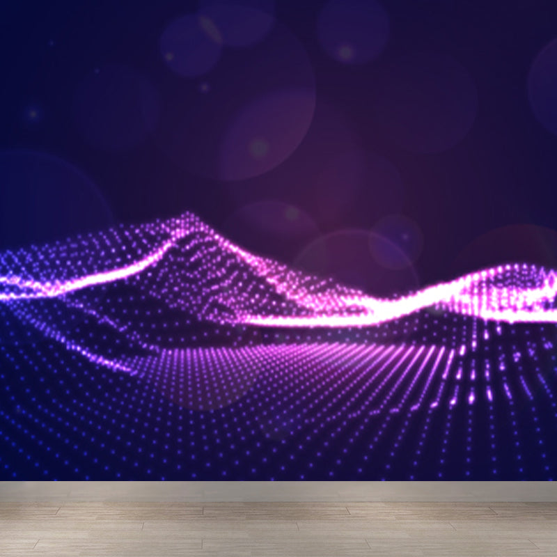 Fictional Abstract Mural Decal Pastel Color Dining Room Wall Covering, Personalized Clearhalo 'Wall Decor' 'Wall Mural' 1785248