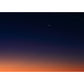 Orange-Blue Modern Style Mural Big Night Sky with Distant Crescent Wall Decor for Home Clearhalo 'Wall Decor' 'Wall Mural' 1785438