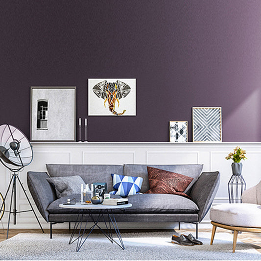 Nordic Modern Matte Like Wallpaper, 33 ft. x 20.5 in, Non-Pasted Purple Clearhalo 'Modern wall decor' 'Modern' 'Wallpaper' Wall Decor' 1785472