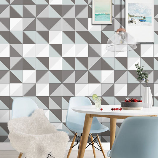 Contemporary Geometric Wallpaper Panels Grey Pick Up Sticks Wall Decor for Dorm Room Clearhalo 'Modern wall decor' 'Modern' 'Wallpaper' Wall Decor' 1785485