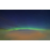 Full Size Arched Aurora Mural Wallpaper Minimal Dreamy Starry Wall Decor in Aqua Clearhalo 'Wall Decor' 'Wall Mural' 1785500