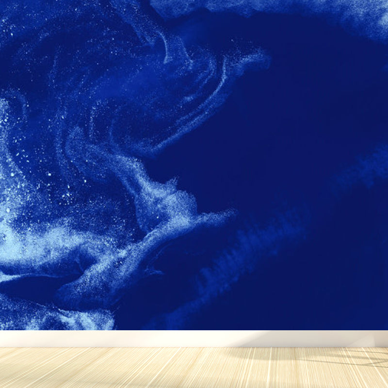 Flying-Cloud Mural Wallpaper for Living Room Sky Scene Wall Covering, Custom Printed Clearhalo 'Wall Decor' 'Wall Mural' 1785538