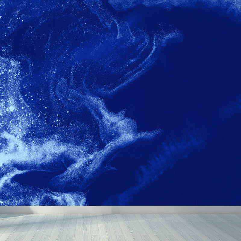 Flying-Cloud Mural Wallpaper for Living Room Sky Scene Wall Covering, Custom Printed Clearhalo 'Wall Decor' 'Wall Mural' 1785539