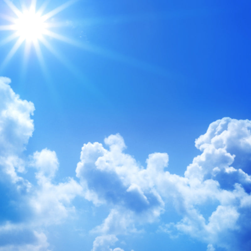 Flying-Cloud Mural Wallpaper for Living Room Sky Scene Wall Covering, Custom Printed Clearhalo 'Wall Decor' 'Wall Mural' 1785545