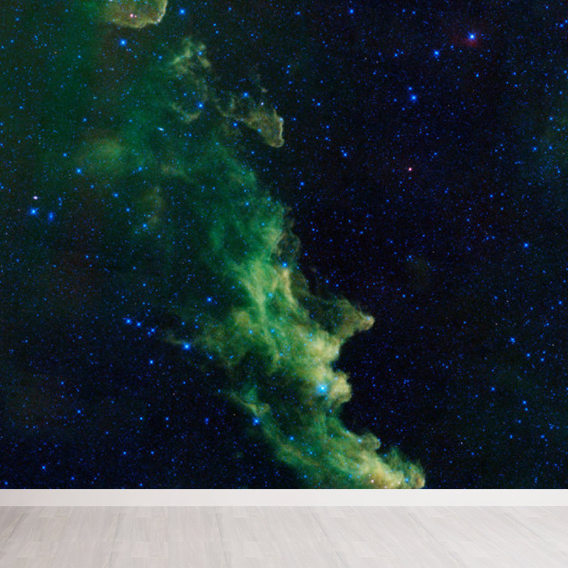 Flying-Cloud Mural Wallpaper for Living Room Sky Scene Wall Covering, Custom Printed Clearhalo 'Wall Decor' 'Wall Mural' 1785554