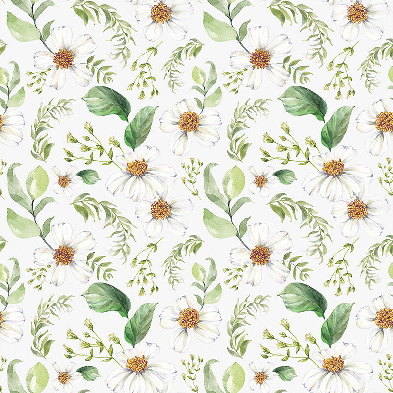 Modern Flower Wall Mural Non-Woven Stain Resistant Soft Color Wall Art for Living Room Clearhalo 'Wall Decor' 'Wall Mural' 1785570