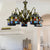 Antique Bronze 5 Lights Chandelier Light Fixture Tiffany Stained Glass House Pendant Lamp for Dining Room Antique Bronze Clearhalo 'Ceiling Lights' 'Chandeliers' 'Industrial' 'Middle Century Chandeliers' 'Pendant Lights' 'Tiffany Chandeliers' 'Tiffany close to ceiling' 'Tiffany' Lighting' 178558
