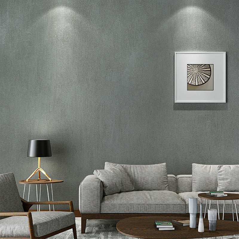 Contemporary Wall Decor Plain Color Non-Pasted Wallpaper, 31' x 20.5" Grey Clearhalo 'Modern wall decor' 'Modern' 'Wallpaper' Wall Decor' 1785597