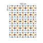 Boho Diamond Pattern Peel Wallpaper Panel Orange-Blue Geometric Wall Art for Room Clearhalo 'Wall Decor' 'Wallpaper' 1785607