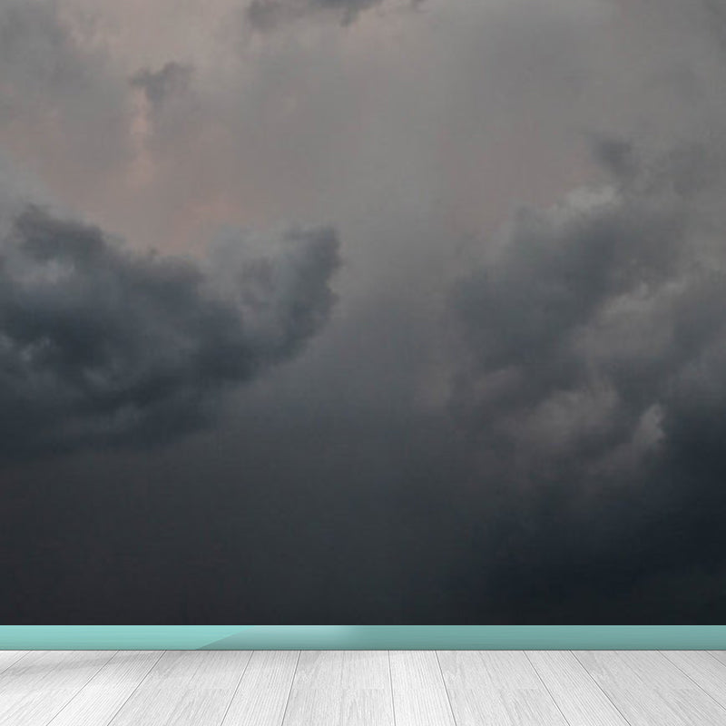 Soft Color Sky Scene Mural Wallpaper Stain-Proofing Modern Bathroom Wall Covering Clearhalo 'Wall Decor' 'Wall Mural' 1785639