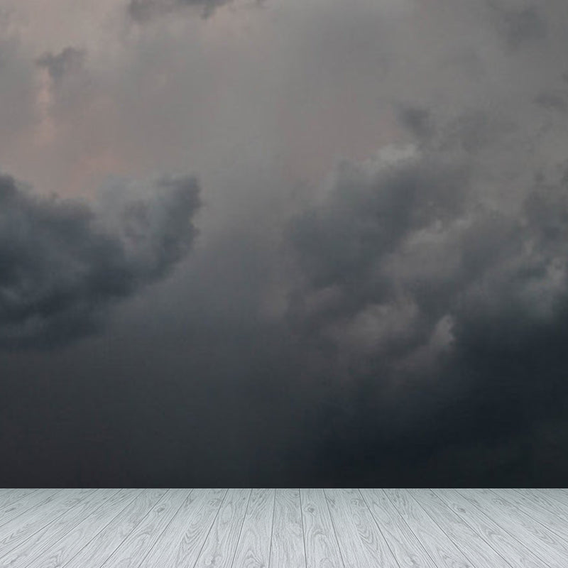 Soft Color Sky Scene Mural Wallpaper Stain-Proofing Modern Bathroom Wall Covering Clearhalo 'Wall Decor' 'Wall Mural' 1785640