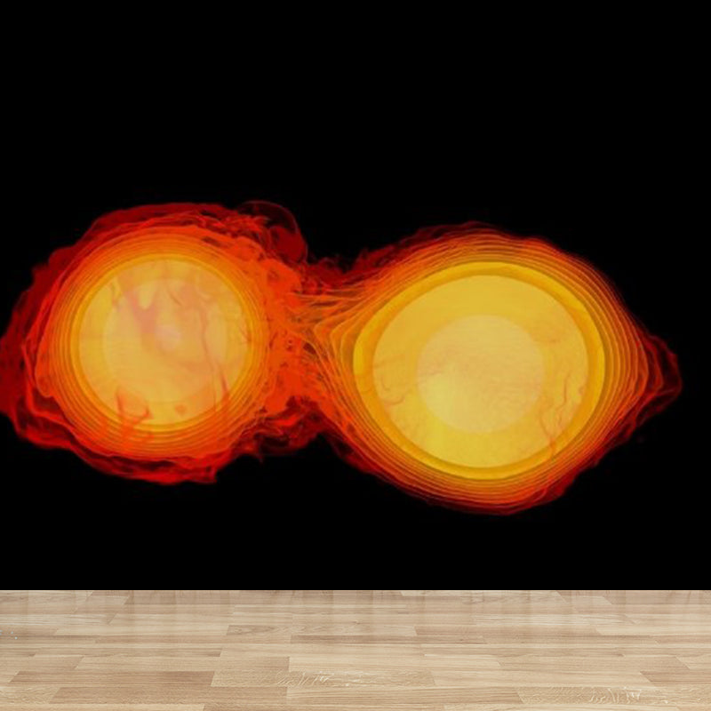 Soft Color Sky Scene Mural Wallpaper Stain-Proofing Modern Bathroom Wall Covering Clearhalo 'Wall Decor' 'Wall Mural' 1785655