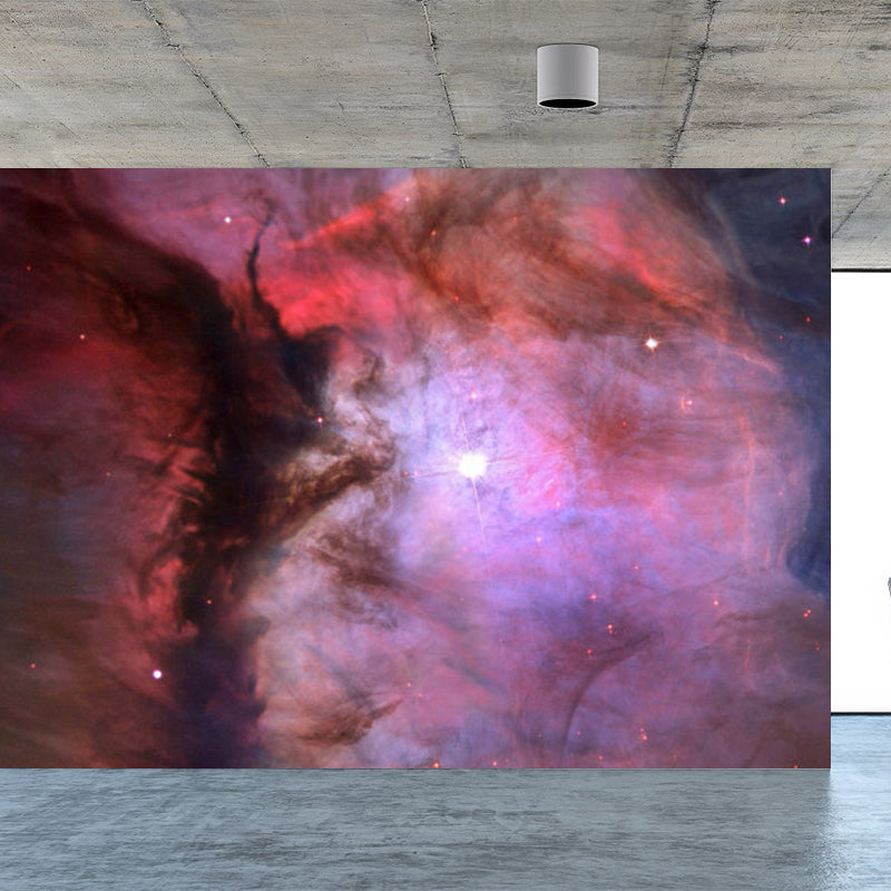 Soft Color Sky Scene Mural Wallpaper Stain-Proofing Modern Bathroom Wall Covering Purple Clearhalo 'Wall Decor' 'Wall Mural' 1785658