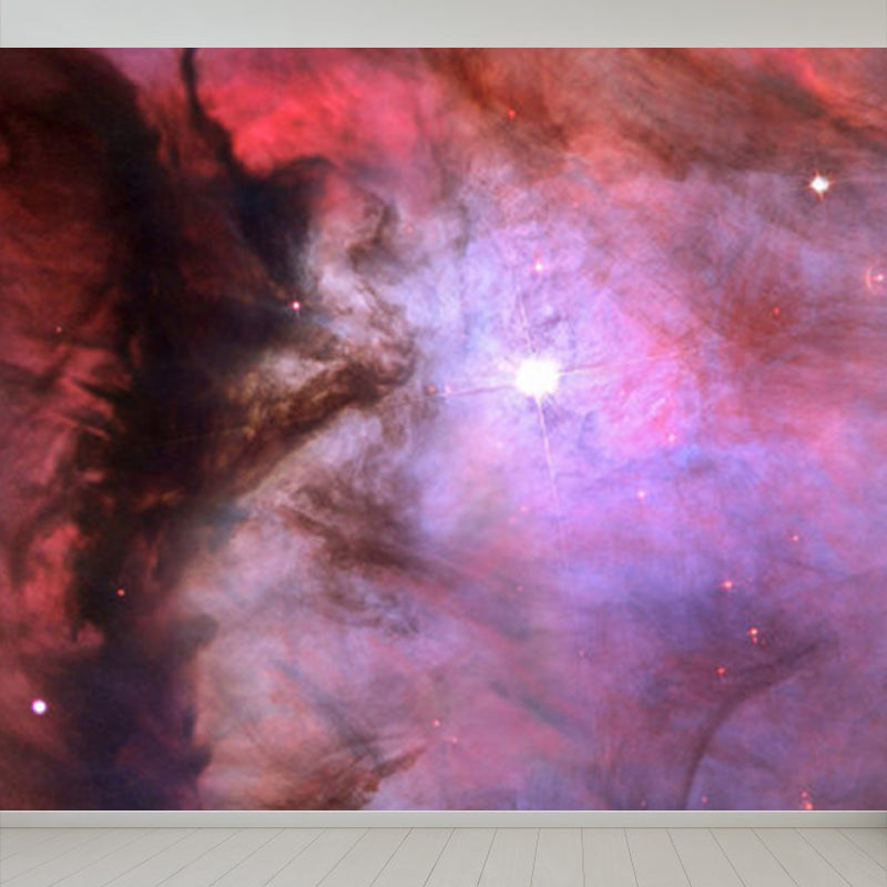 Soft Color Sky Scene Mural Wallpaper Stain-Proofing Modern Bathroom Wall Covering Clearhalo 'Wall Decor' 'Wall Mural' 1785660