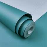 Fresh Modern Pure Color Waterproof Self-Adhesive Wallpaper, 64.6 sq ft. Aqua