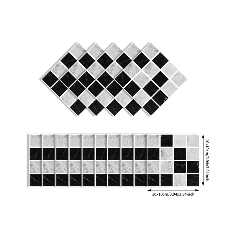 Self-Adhesive Mosaics Tile Wallpaper Panels Bohemian PVC Wall Covering, 4' L x 4" W Clearhalo 'Wall Decor' 'Wallpaper' 1785744