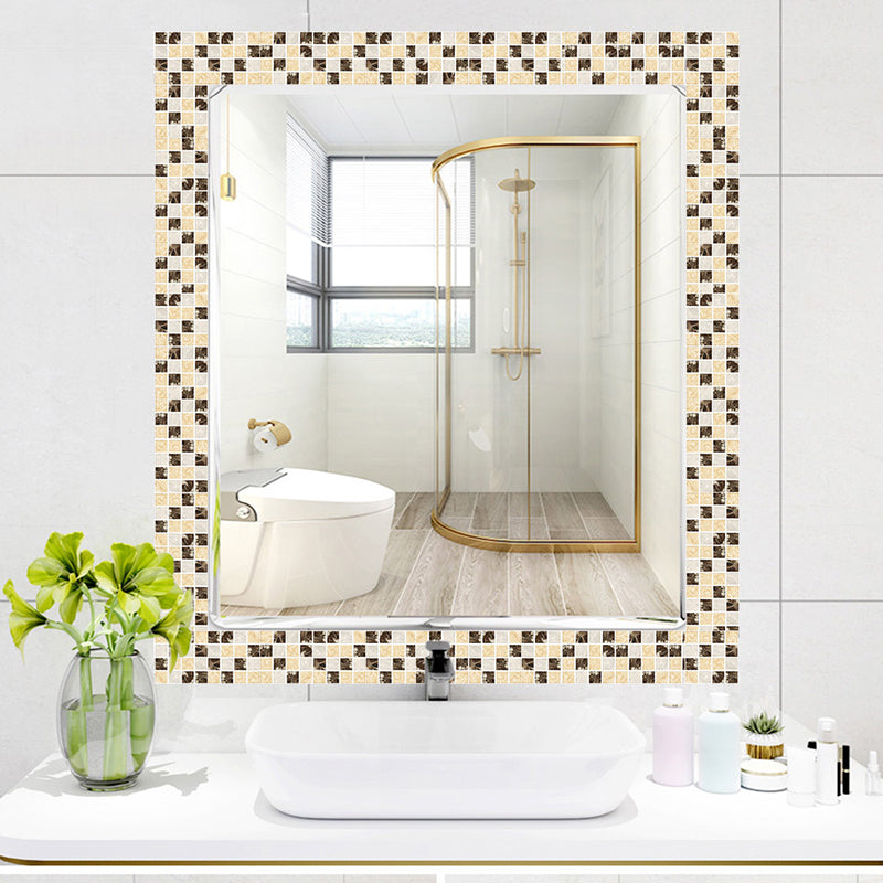 Self-Adhesive Mosaics Tile Wallpaper Panels Bohemian PVC Wall Covering, 4' L x 4" W Clearhalo 'Wall Decor' 'Wallpaper' 1785747