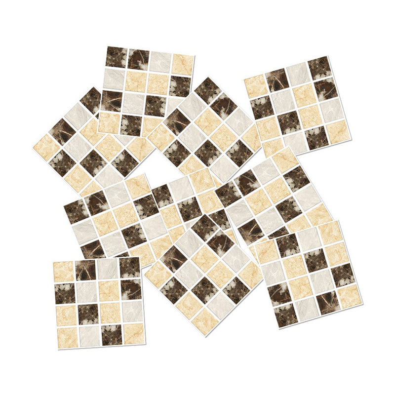 Self-Adhesive Mosaics Tile Wallpaper Panels Bohemian PVC Wall Covering, 4' L x 4" W Clearhalo 'Wall Decor' 'Wallpaper' 1785748