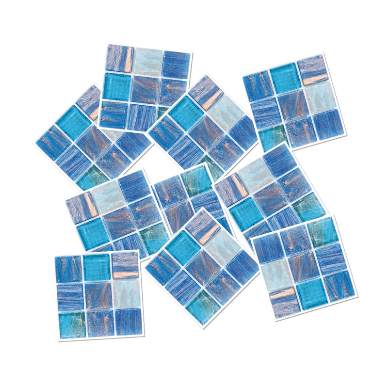 Self-Adhesive Mosaics Tile Wallpaper Panels Bohemian PVC Wall Covering, 4' L x 4" W Clearhalo 'Wall Decor' 'Wallpaper' 1785752