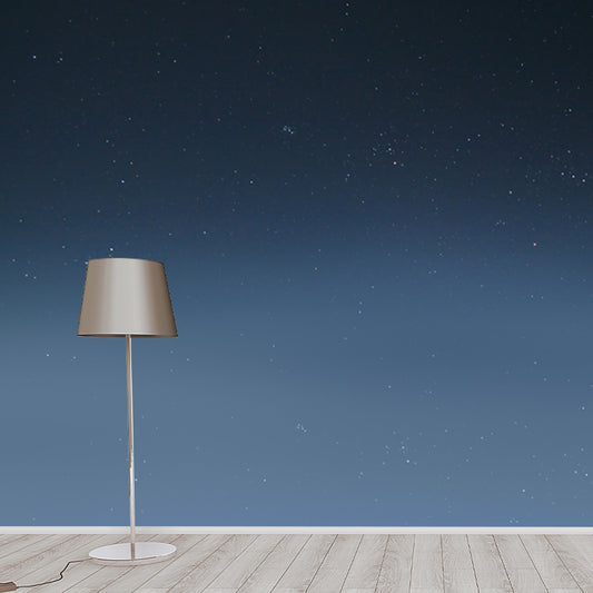 Modern Asteroid Glittering Stars Mural Blue Waterproof Wall Decor for Living Room Clearhalo 'Wall Decor' 'Wall Mural' 1785774