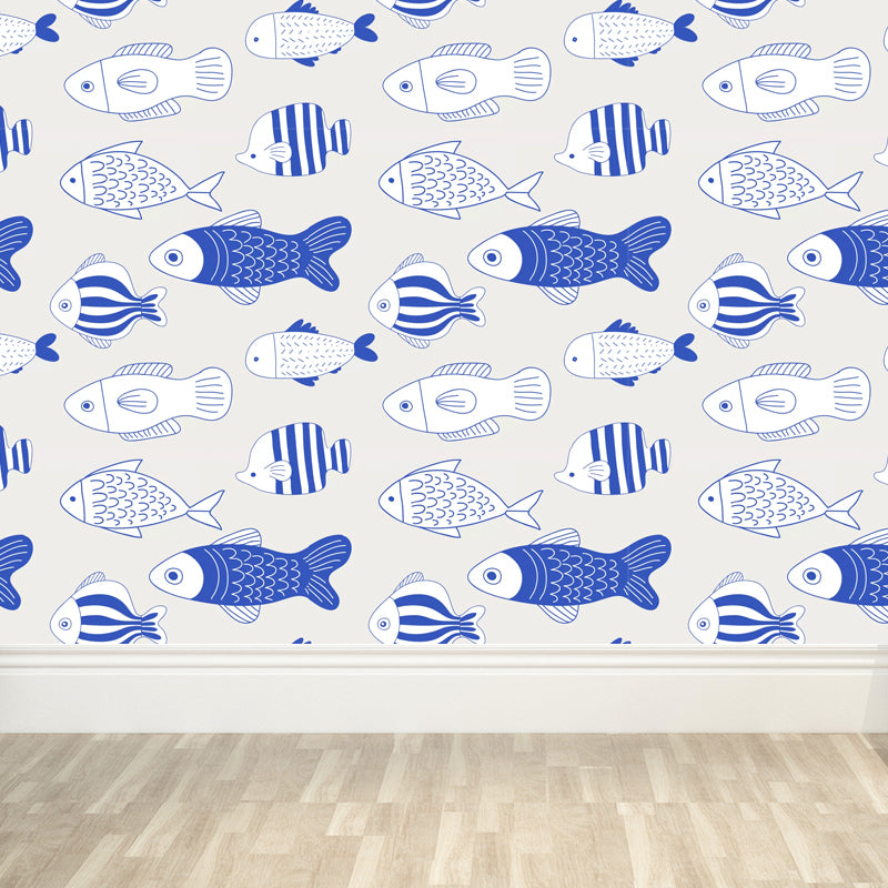 Modern Still Life Mural Decal Light Color Stain-Proofing Wall Decor for Bathroom Clearhalo 'Wall Decor' 'Wall Mural' 1785784