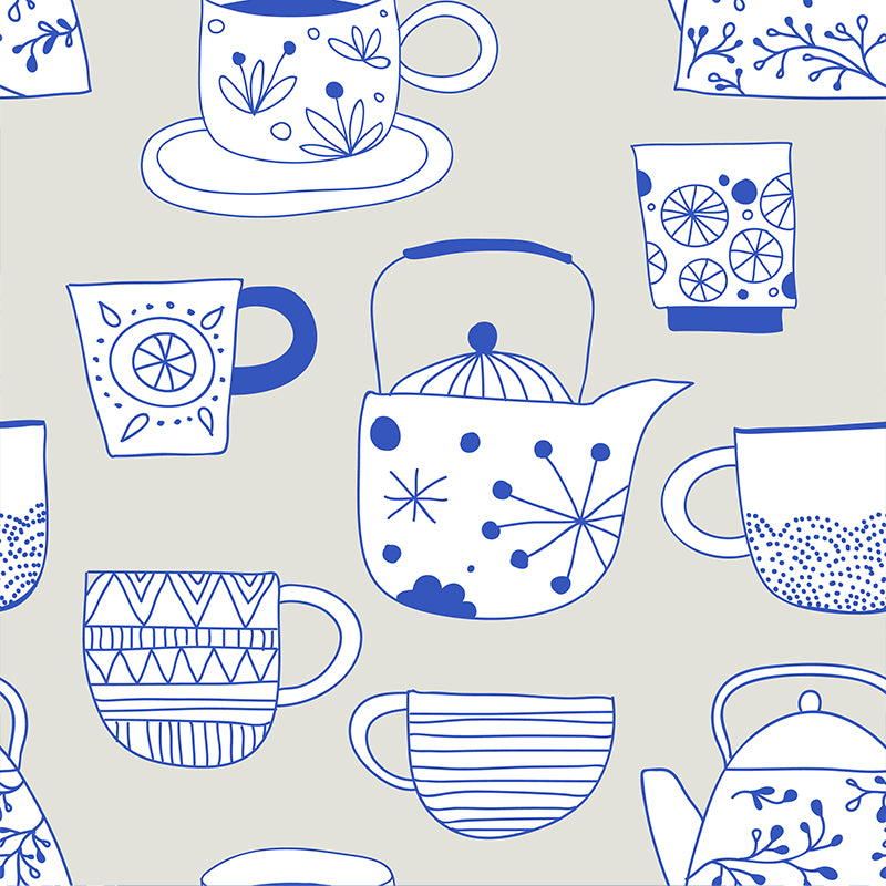 Modern Still Life Mural Decal Light Color Stain-Proofing Wall Decor for Bathroom Clearhalo 'Wall Decor' 'Wall Mural' 1785801