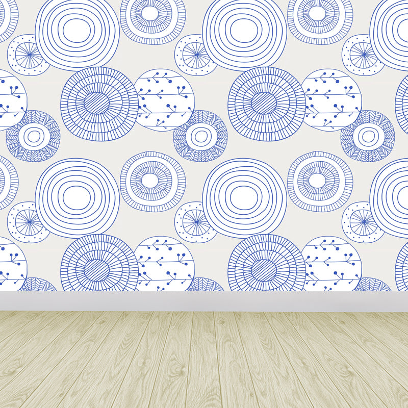 Modern Still Life Mural Decal Light Color Stain-Proofing Wall Decor for Bathroom Clearhalo 'Wall Decor' 'Wall Mural' 1785805