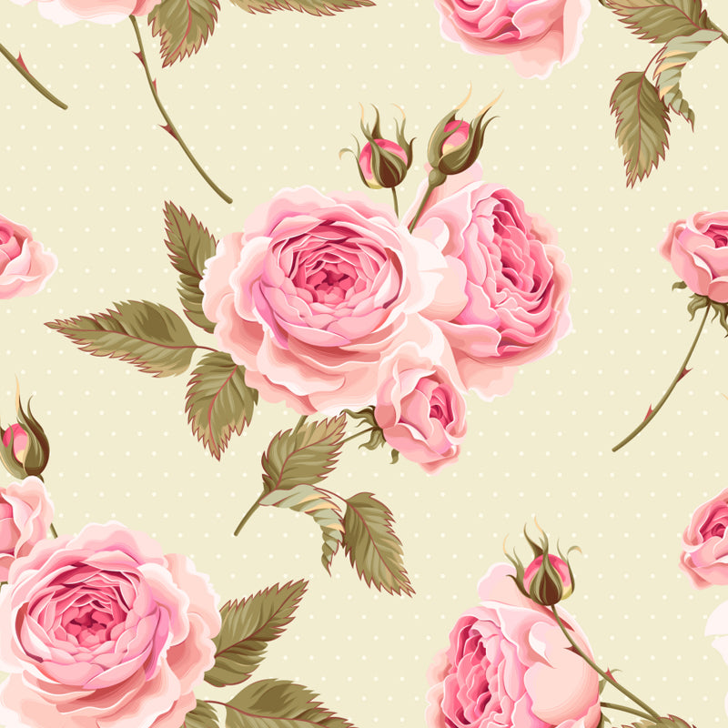 Trendy Blooming Flowers Mural Decal Non-Woven Washable Soft Color Wall Decor for Bedroom Clearhalo 'Wall Decor' 'Wall Mural' 1785961