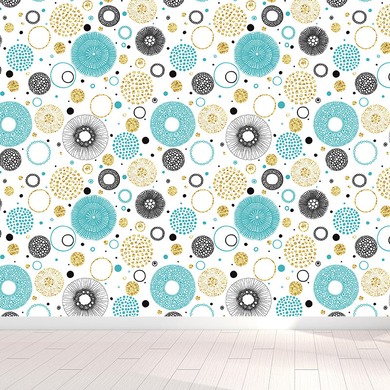 Modern Floral Pattern Mural Wallpaper for Bedroom Personalized Wall Decor in Soft Color Clearhalo 'Wall Decor' 'Wall Mural' 1786079