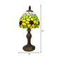 Stained Glass Sunflower Desk Light 1 Head Tiffany Rustic Study Light in Yellow for Child Bedroom Clearhalo 'Lamps' 'Table Lamps' Lighting' 178608