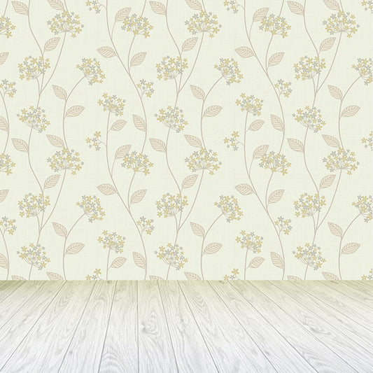 Light Color Flowers Wall Mural Decal Moisture Resistant Modern Girls Bedroom Wal Art Clearhalo 'Wall Decor' 'Wall Mural' 1786140