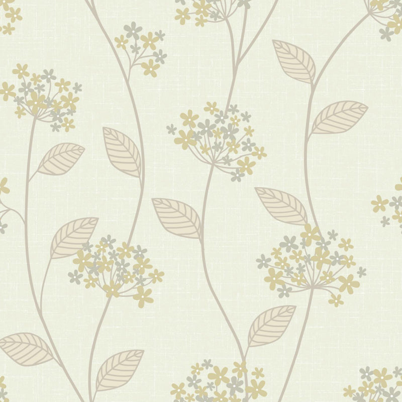 Light Color Flowers Wall Mural Decal Moisture Resistant Modern Girls Bedroom Wal Art Clearhalo 'Wall Decor' 'Wall Mural' 1786141