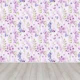 Non-Woven Stain Resistant Mural Modernist Flower Pattern Wall Decor for Living Room