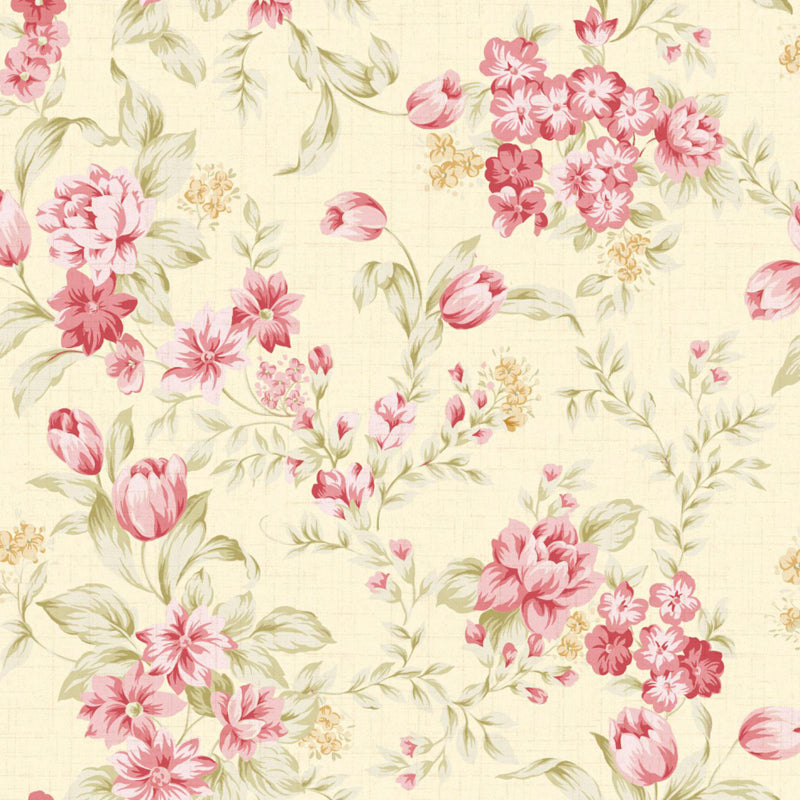 Non-Woven Stain Resistant Mural Modernist Flower Pattern Wall Decor for Living Room Clearhalo 'Wall Decor' 'Wall Mural' 1786156