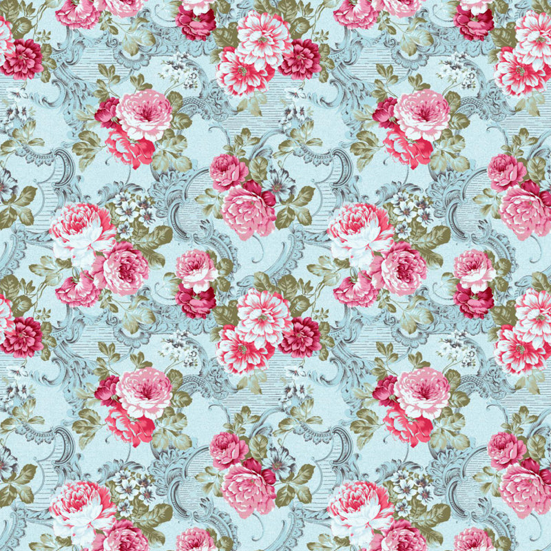 Non-Woven Stain Resistant Mural Modernist Flower Pattern Wall Decor for Living Room Clearhalo 'Wall Decor' 'Wall Mural' 1786166